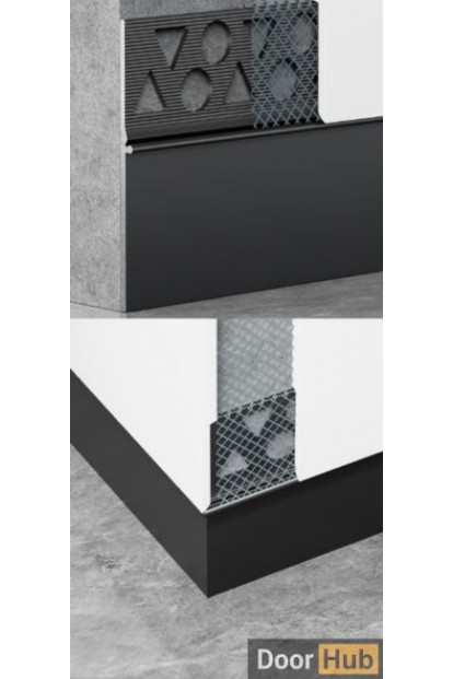 3cm Flexible No-Groove Skirting | FLL-A-37-A3 Bendable Surface Baseboard | DoorHub UAE